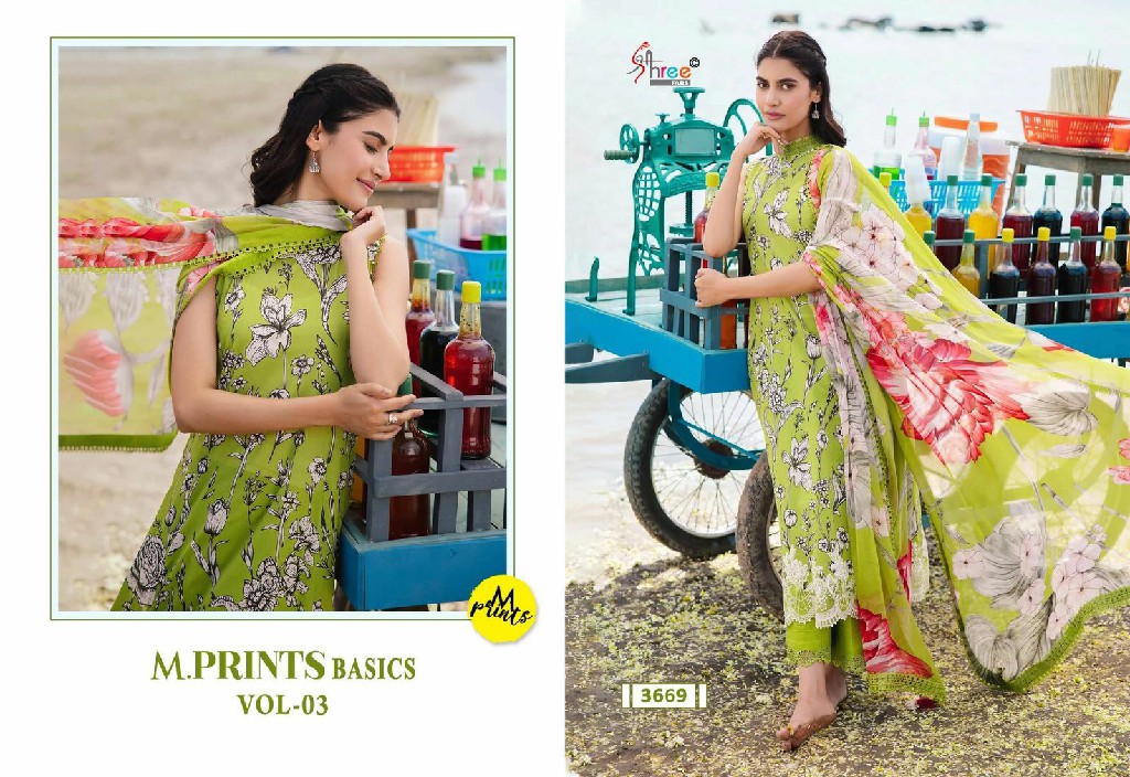 Shree Fabs M Prints Basics Vol-3 Wholesale Indian Pakistani Concept Suits