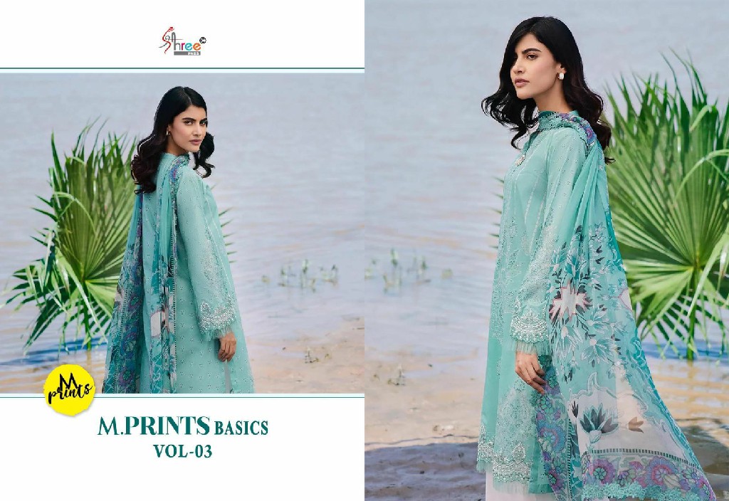 Shree Fabs M Prints Basics Vol-3 Wholesale Indian Pakistani Concept Suits