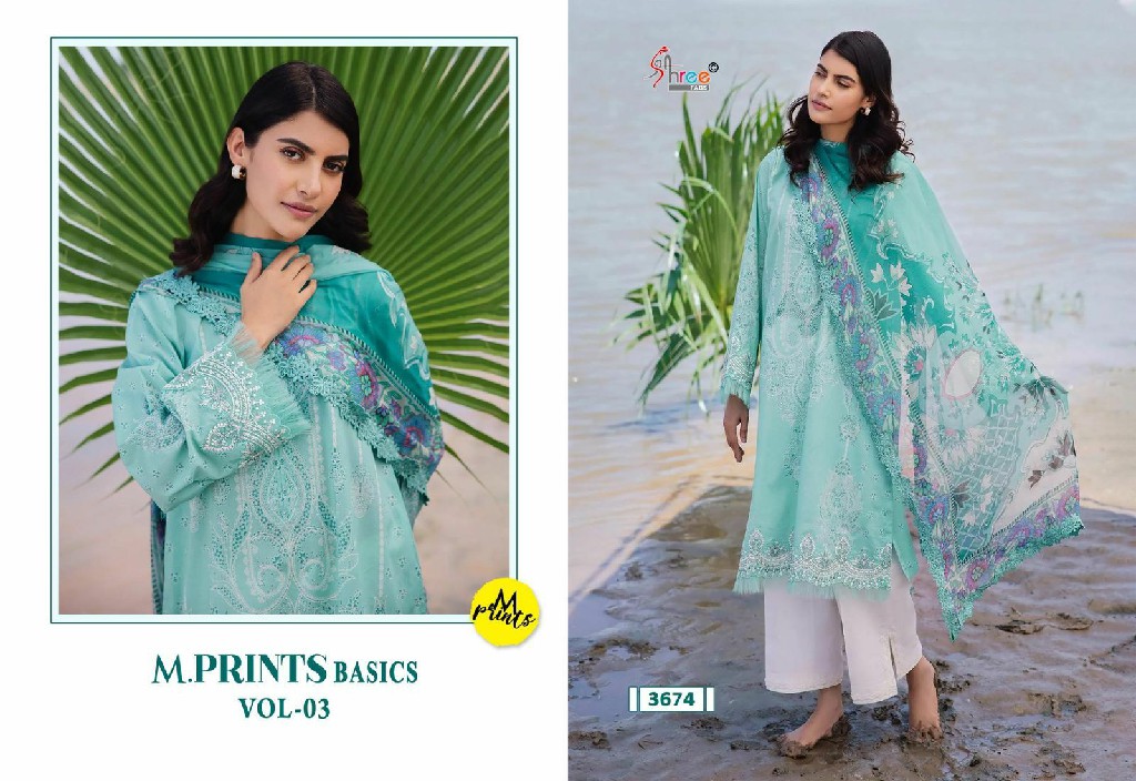 Shree Fabs M Prints Basics Vol-3 Wholesale Indian Pakistani Concept Suits