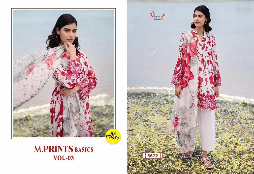 Shree Fabs M Prints Basics Vol-3 Wholesale Indian Pakistani Concept Suits