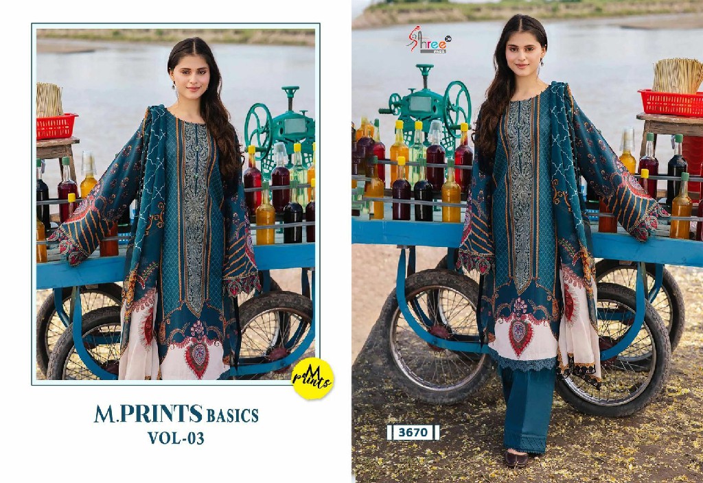Shree Fabs M Prints Basics Vol-3 Wholesale Indian Pakistani Concept Suits