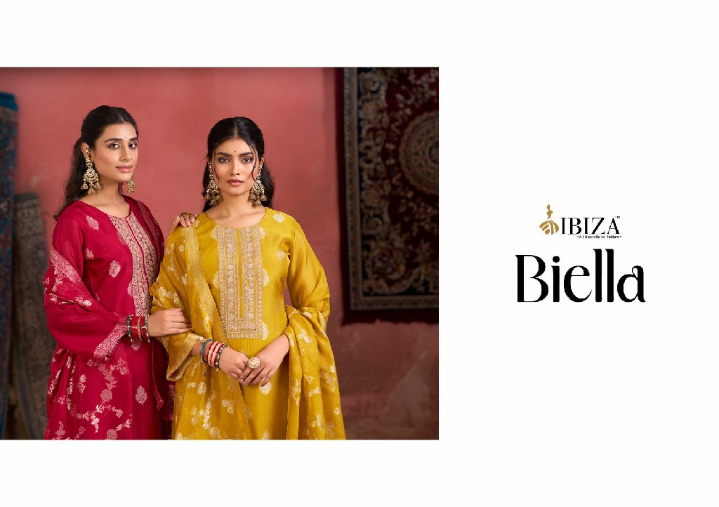 Ibiza Biella Wholesale Pure Banglory Silk With Embroidery Salwar Suits