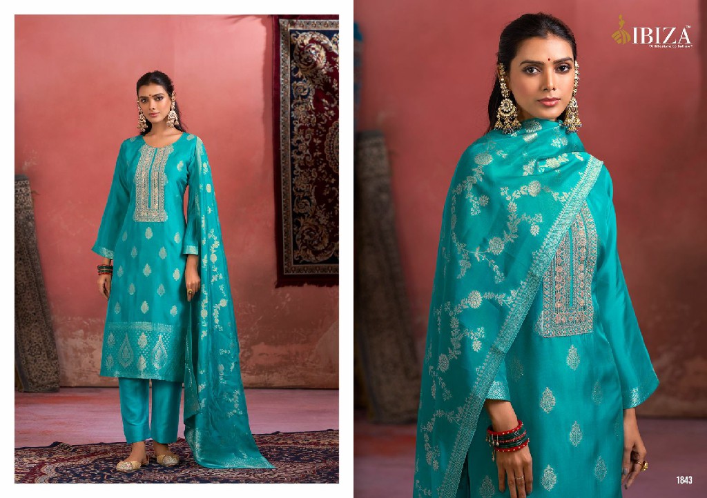 Ibiza Biella Wholesale Pure Banglory Silk With Embroidery Salwar Suits