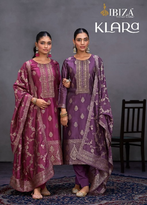 Ibiza Klara Wholesale Pure Banglory Silk With Embroidery Straight Salwar Suits