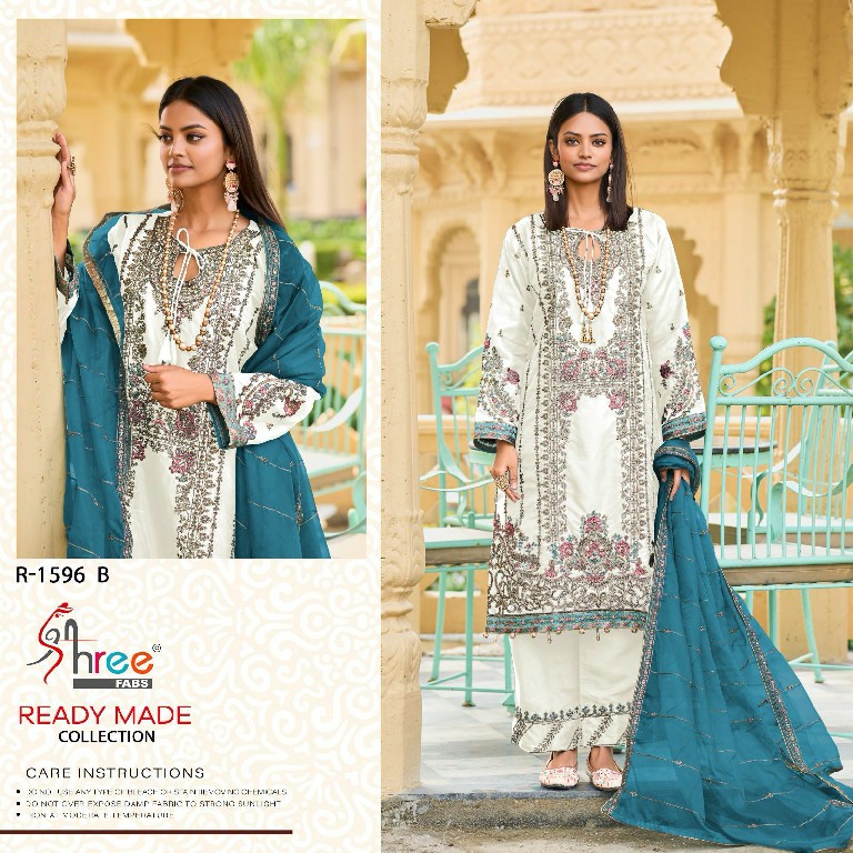 Shree Fabs R-1596 Wholesale Readymade Indian Pakistani Salwar Suits