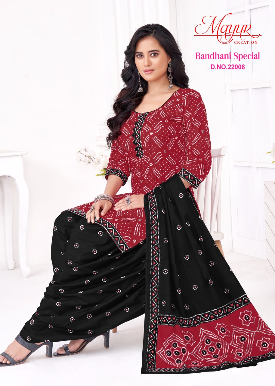 bandhani special vol 22 by mayur creation printed cotton dress material