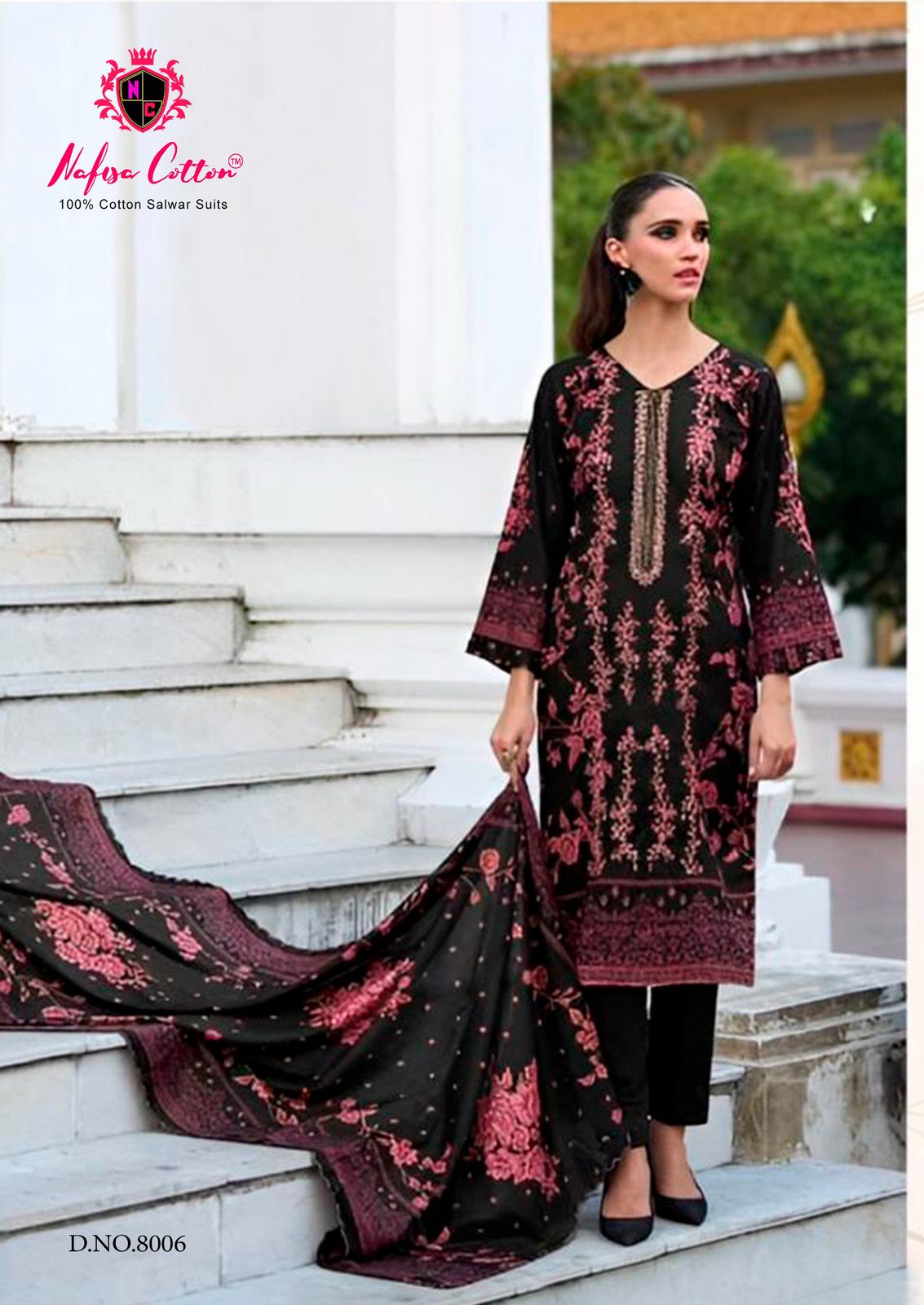 Nafisa Andaaz Karachi Suits Vol-8 Wholesale Printed Karachi Suits
