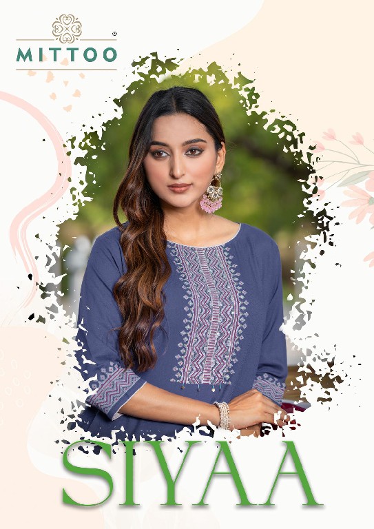 Mittoo Siyaa Wholesale Viscose Weaving With Handwork Long Kurtis