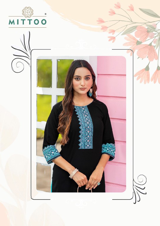 Mittoo Siyaa Wholesale Viscose Weaving With Handwork Long Kurtis