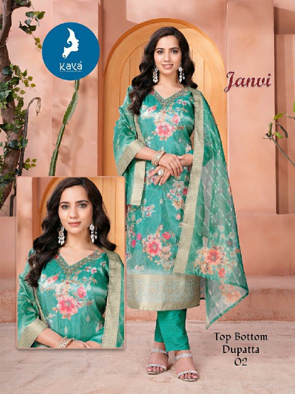 Kaya Janvi Wholesale 3 Piece Concept With Straight Cut Salwar Suits