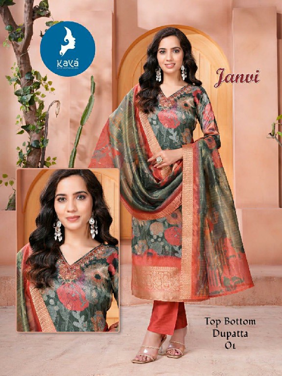 Kaya Janvi Wholesale 3 Piece Concept With Straight Cut Salwar Suits