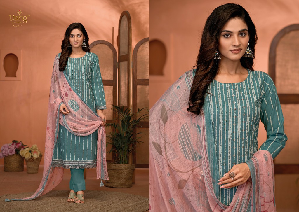 Rang Siara Wholesale Swiss Lawn With Knot And Embroidery Work Dress Material