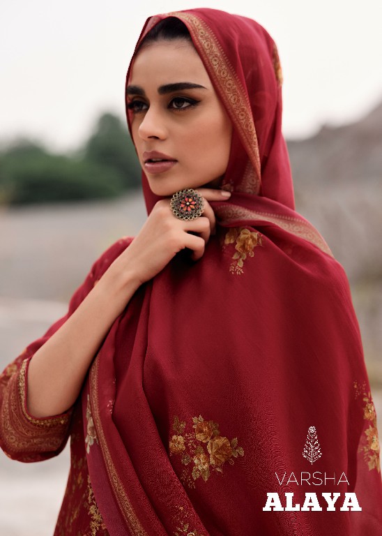 Varsha Alaya Wholesale Crepe Digitally With Embroidery Salwar Suits