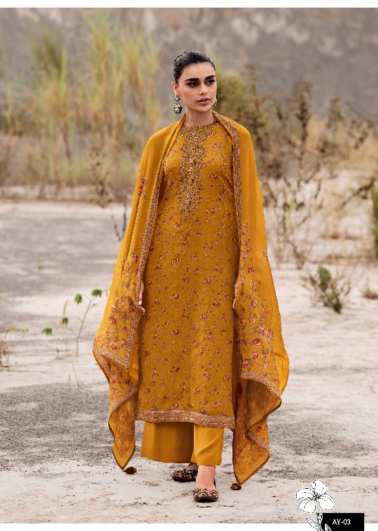 Varsha Alaya Wholesale Crepe Digitally With Embroidery Salwar Suits