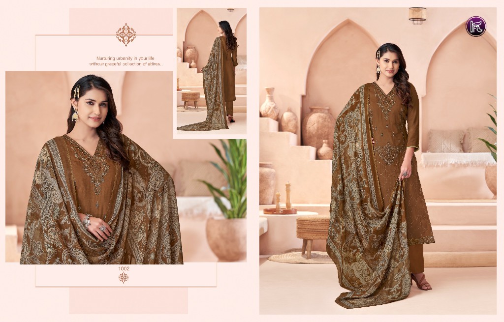 Kala Meera Wholesale Pure Muslin Dyed With Embroidery Dress Material