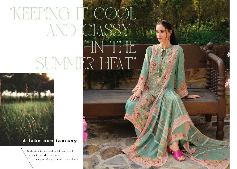 Varsha Rose Wholesale Cotton Linen With Embroidery Salwar Suits
