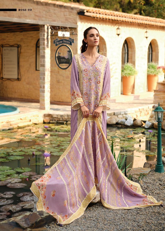 Varsha Rose Wholesale Cotton Linen With Embroidery Salwar Suits