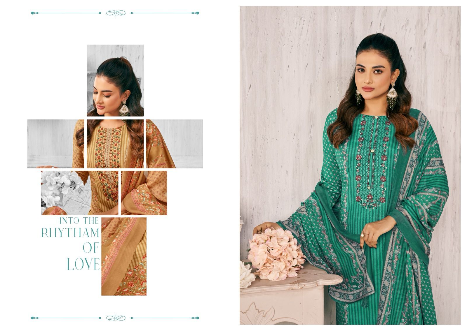 Nishant Saima Muslin Wholesale Pure Viscose Muslin With Heavy Handwork Dress Material