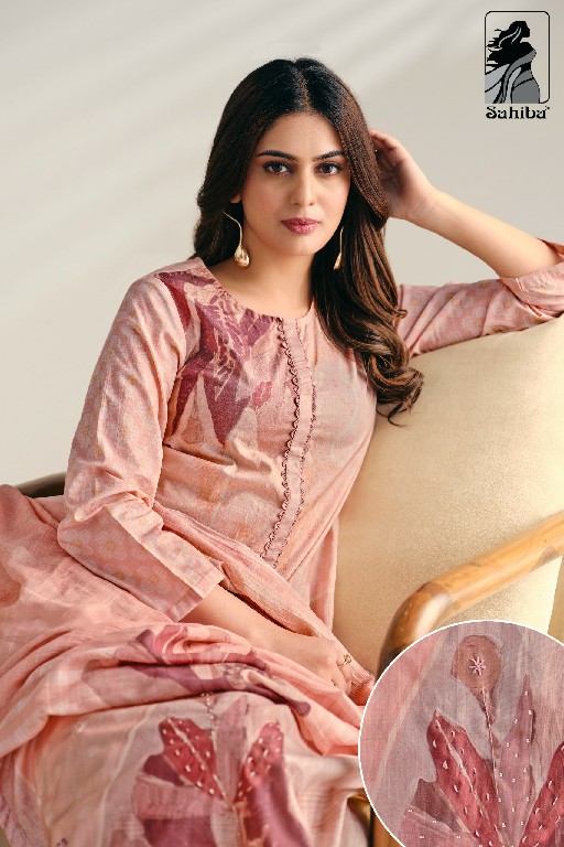 Sahiba Aashima Wholesale Pure Cotton Lawn With Handwork Salwar Suits