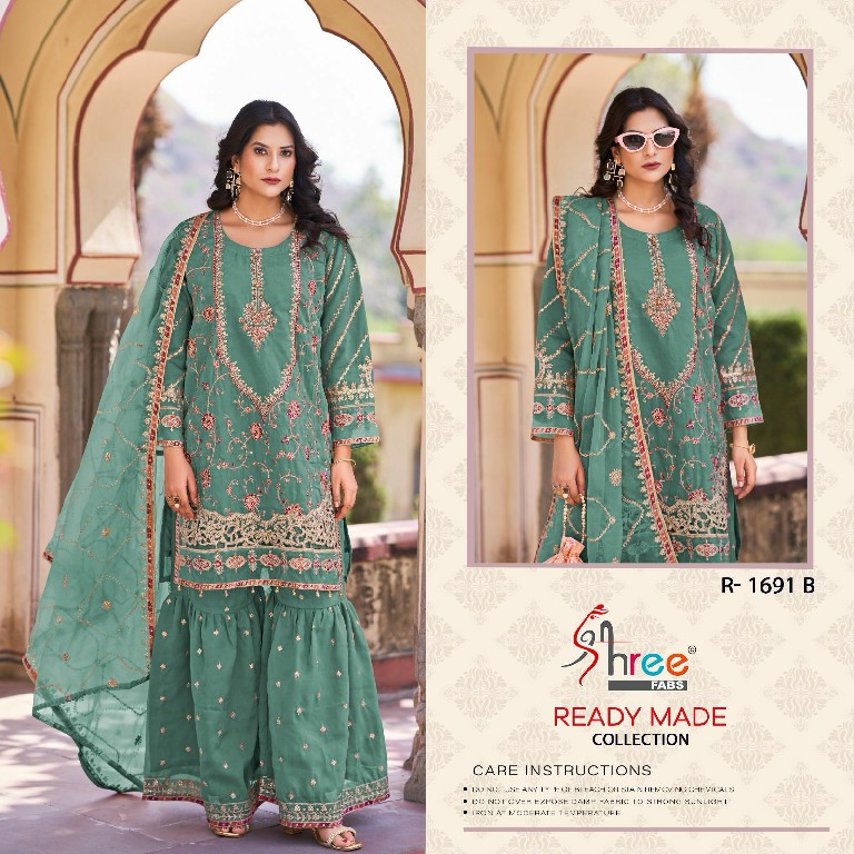 Shree Fabs R-1691 Wholesale Readymade Indian Pakistani Salwar Suits