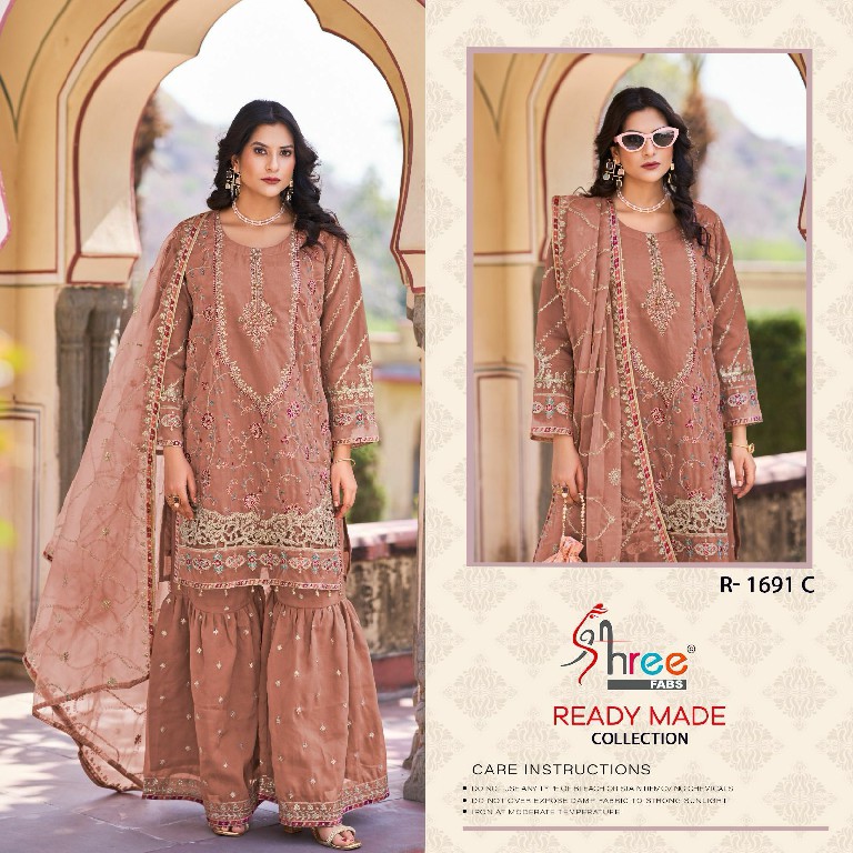 Shree Fabs R-1691 Wholesale Readymade Indian Pakistani Salwar Suits