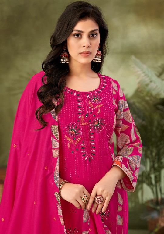 Alok Sakina Vol-4 Wholesale Viscose Reyon Embroidery Dress Material