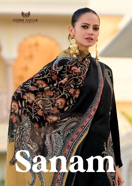 Siddhi Sagar Sanam Wholesale Pure Bemberg Silk With Work Dress Material