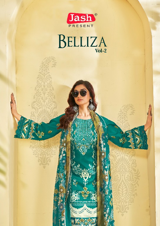 Jash Belliza Vol-2 Wholesale Pure Cotton Fabrics Printed Dress Material