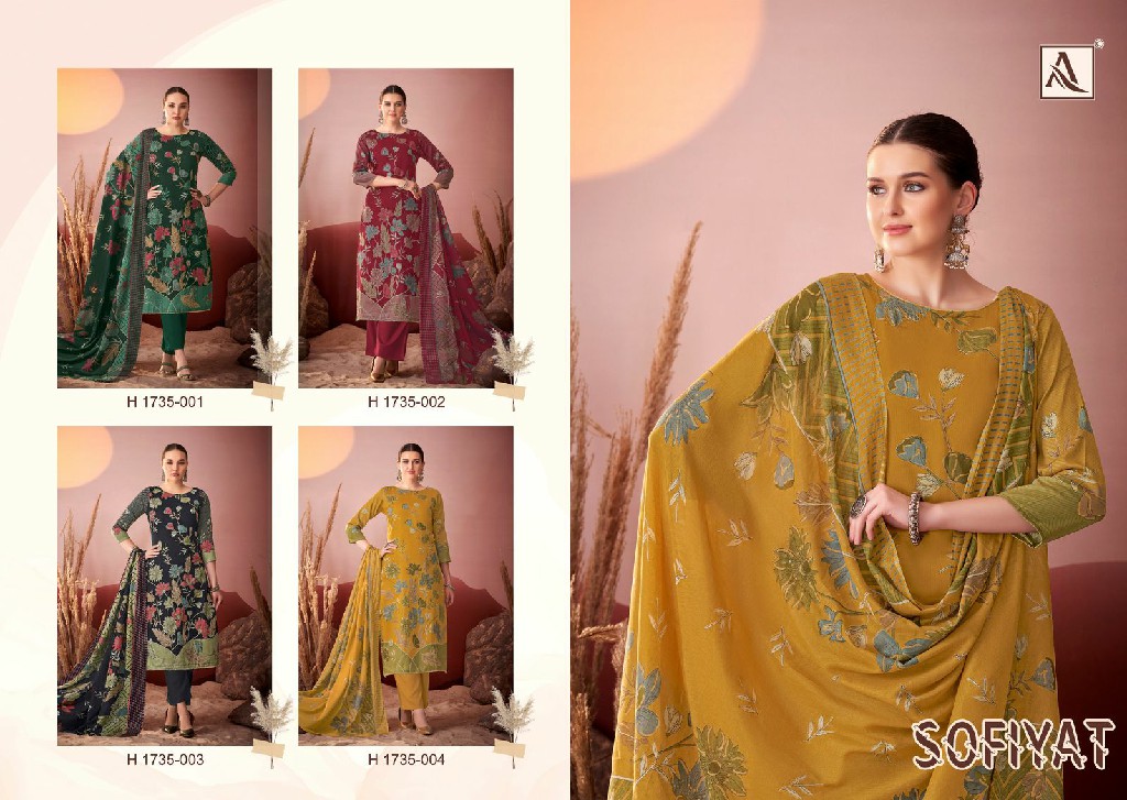 Alok Sofiyat Wholesale Pure Zam Designer Hand Work Dress Material