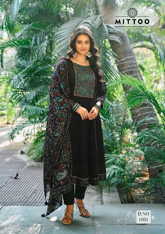 Mittoo Muskaan Wholesale Modal Silk Kurti With Pant And Dupatta