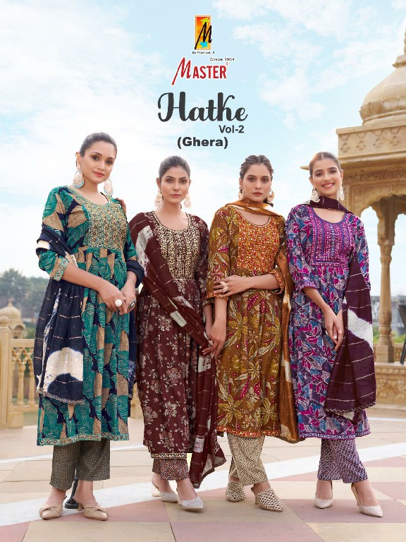 Master Hatke Vol-2 Ghera Wholesale Ghera Kurtis With Pant And Dupatta