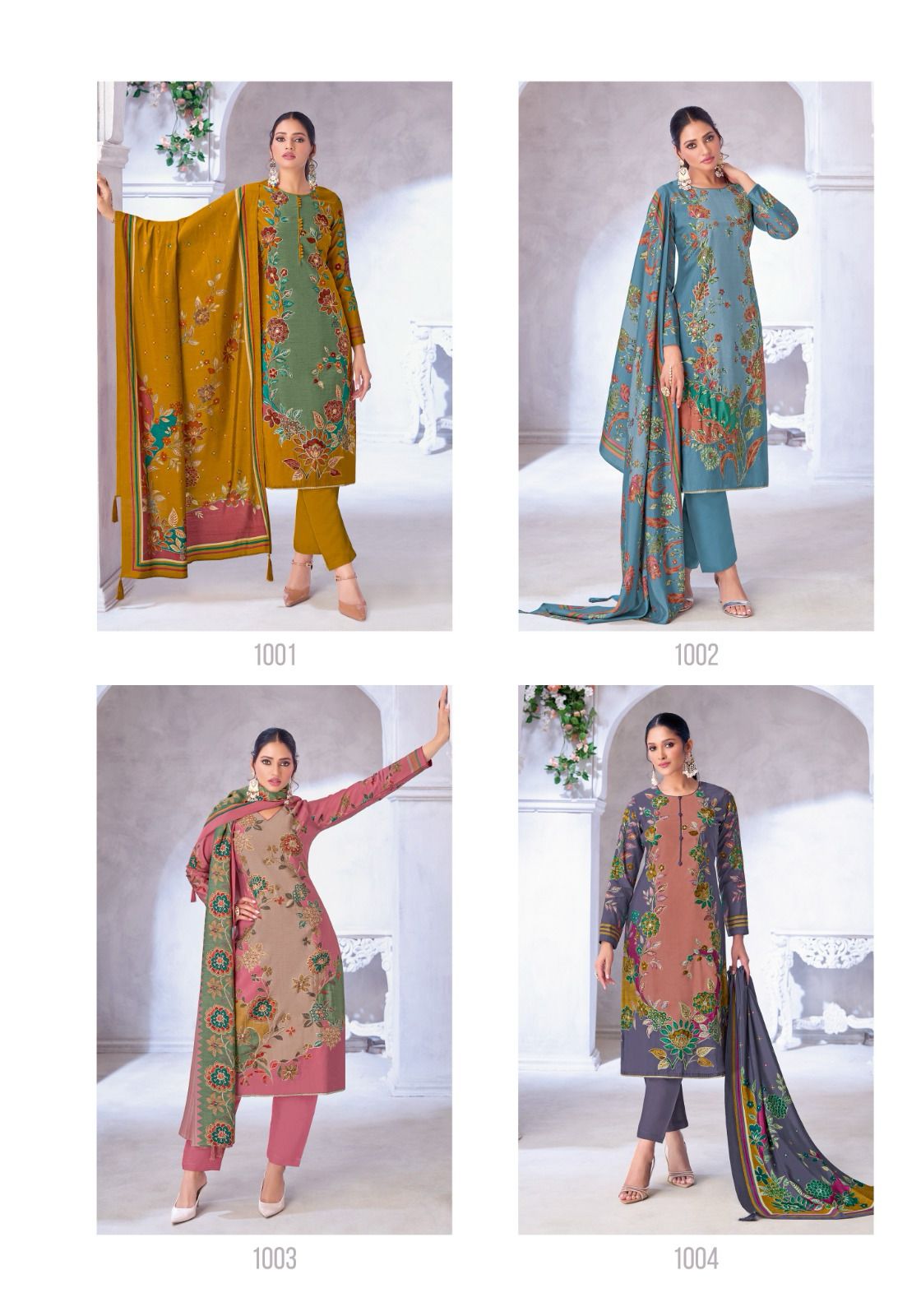 Suryajyoti Kareena Vol-1 Wholesale Pure Modal Discharge With Work Dress Material