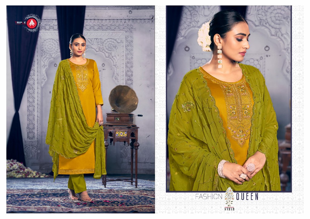 Triple AAA Aparna Wholesale Jam Cotton With Heavy Work Dress Material