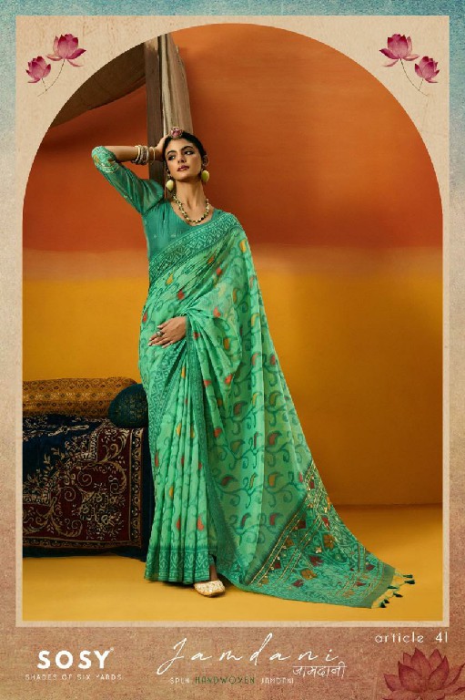 SOSY Jamdani Wholesale Spun Handwoven Jamndani Ethnic Sarees