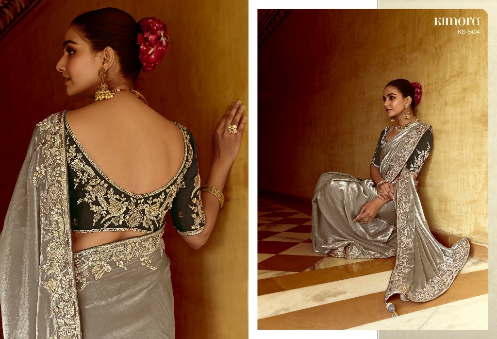 Kimora Pankhudi Wholesale Fancy Fabrics With Sequence Work Designer Sarees