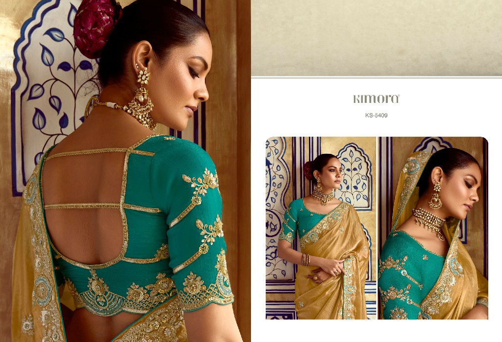 Kimora Pankhudi Wholesale Fancy Fabrics With Sequence Work Designer Sarees