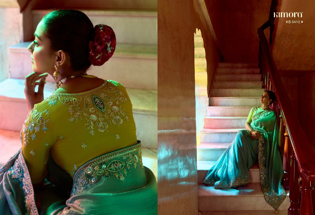 Kimora Pankhudi Wholesale Fancy Fabrics With Sequence Work Designer Sarees