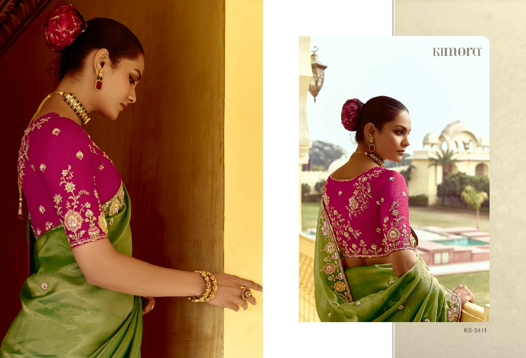 Kimora Pankhudi Wholesale Fancy Fabrics With Sequence Work Designer Sarees
