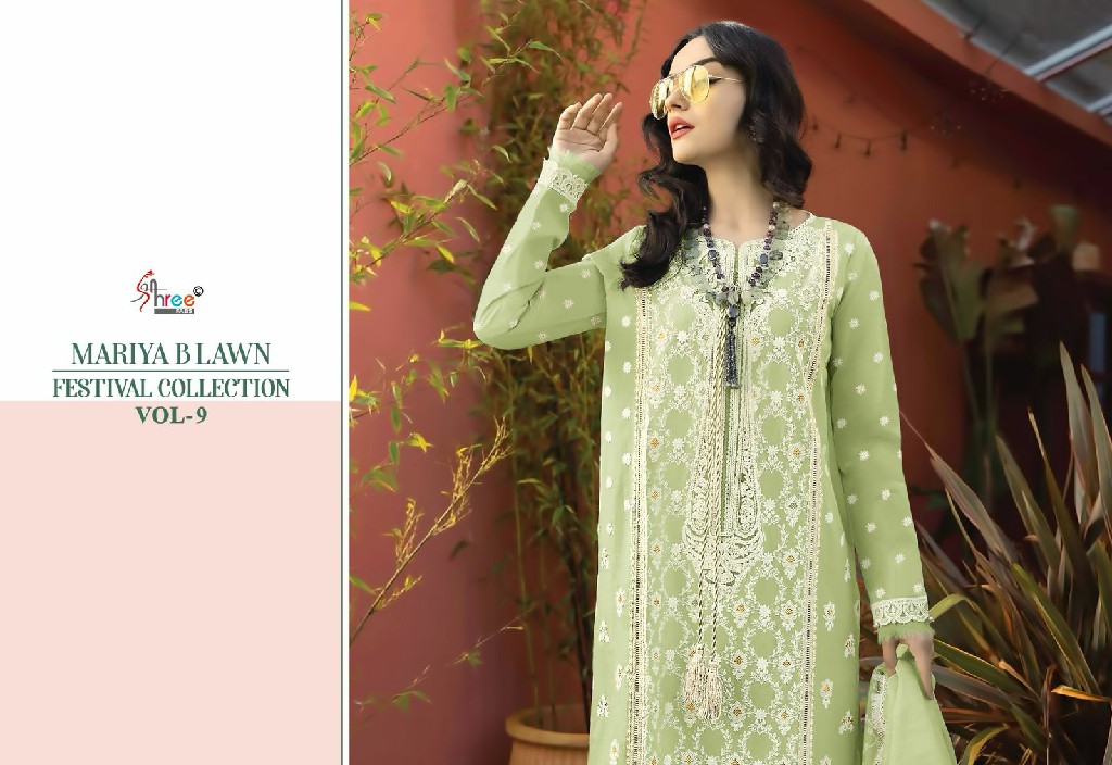 Shree Fabs Mariya B Lawn Festival Collection Vol-9 Wholesale Indian Pakistani Suits