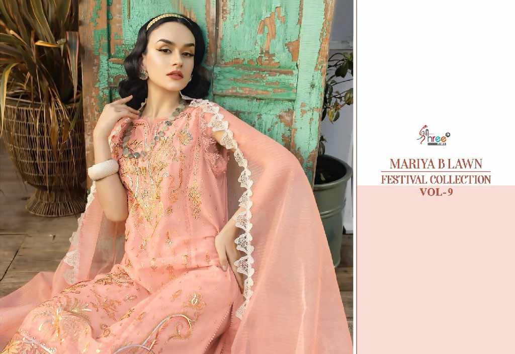 Shree Fabs Mariya B Lawn Festival Collection Vol-9 Wholesale Indian Pakistani Suits