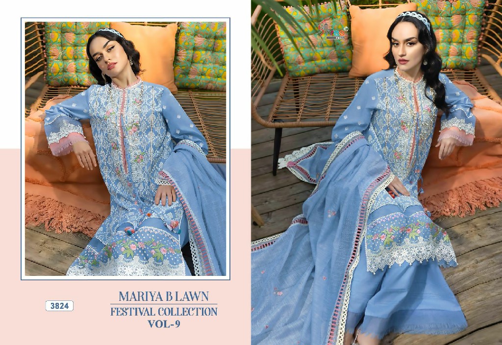 Shree Fabs Mariya B Lawn Festival Collection Vol-9 Wholesale Indian Pakistani Suits