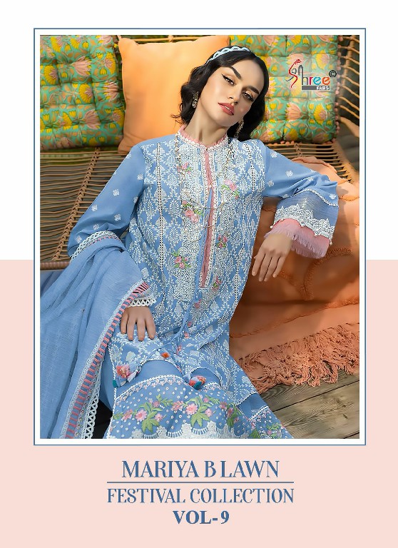 Shree Fabs Mariya B Lawn Festival Collection Vol-9 Wholesale Indian Pakistani Suits
