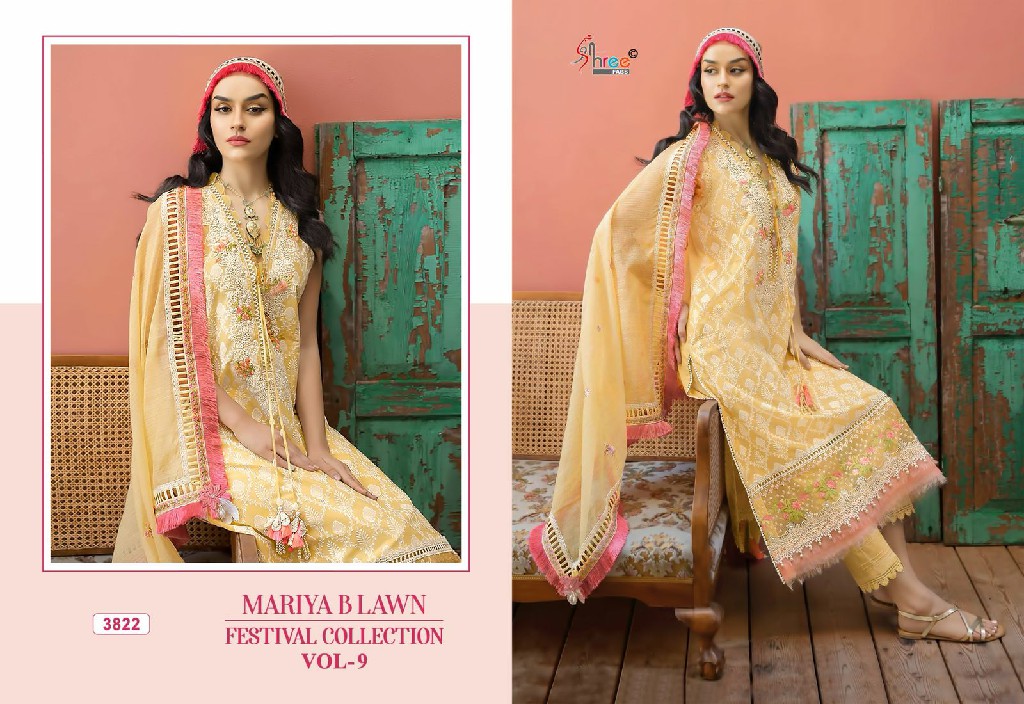 Shree Fabs Mariya B Lawn Festival Collection Vol-9 Wholesale Indian Pakistani Suits