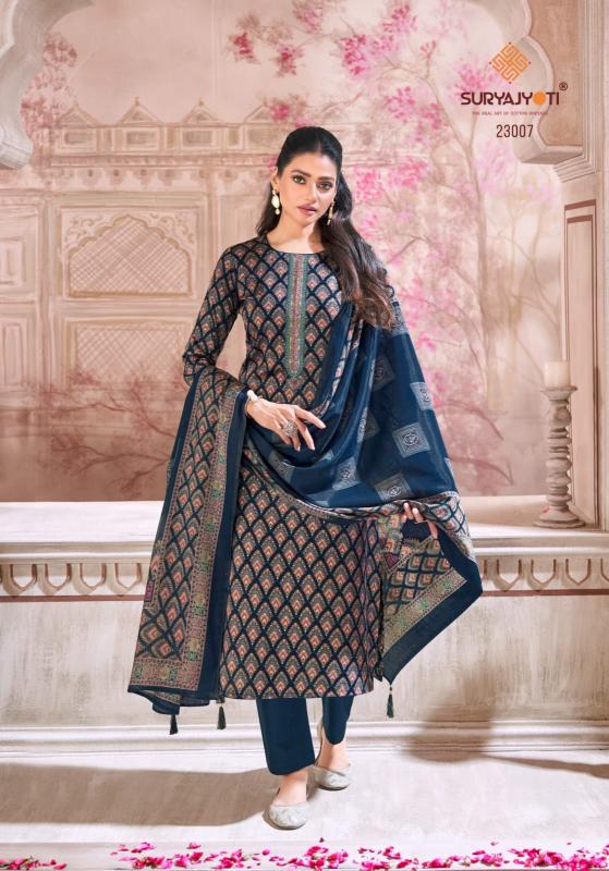 kalki vol 23 by suryajyoti jam satin elegant style dress material