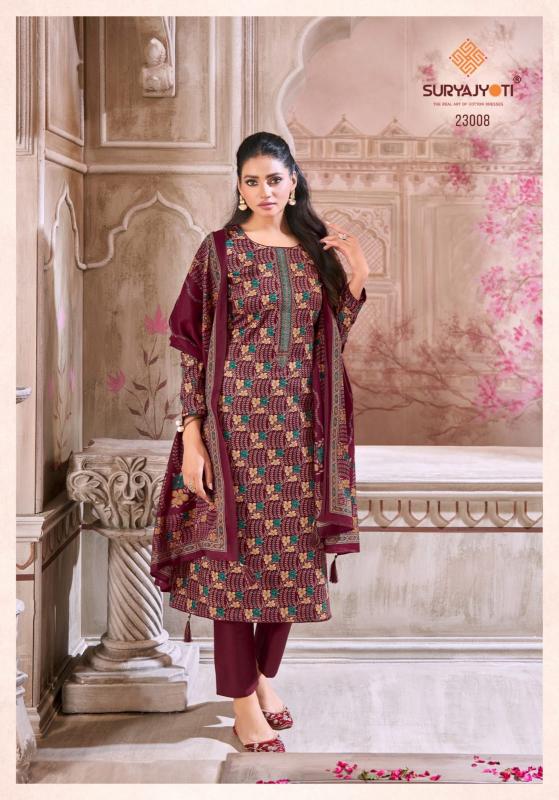 kalki vol 23 by suryajyoti jam satin elegant style dress material