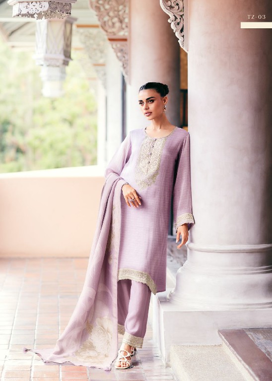 Varsha Tehzeeb Wholesale Viscose Organza With Work Salwar Suits