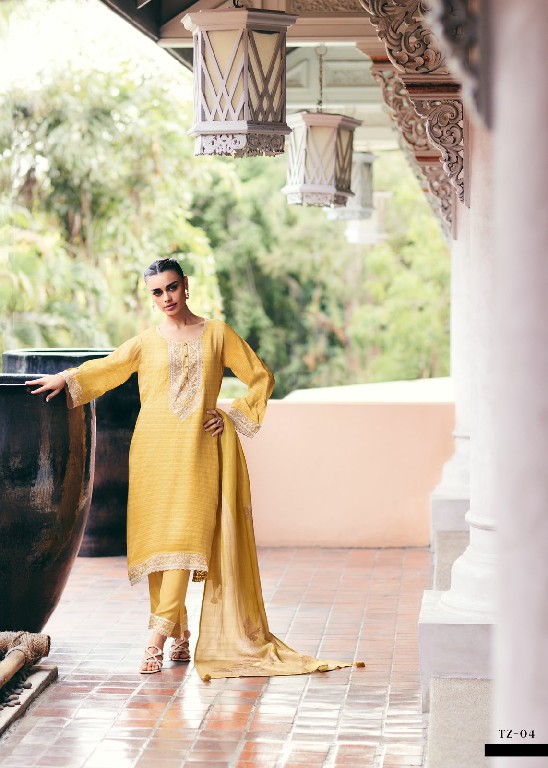 Varsha Tehzeeb Wholesale Viscose Organza With Work Salwar Suits
