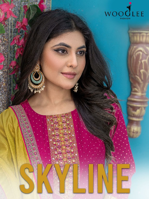 Wooglee Skyline Wholesale Vetican Fabrics Readymade 3 Piece Salwar Suits