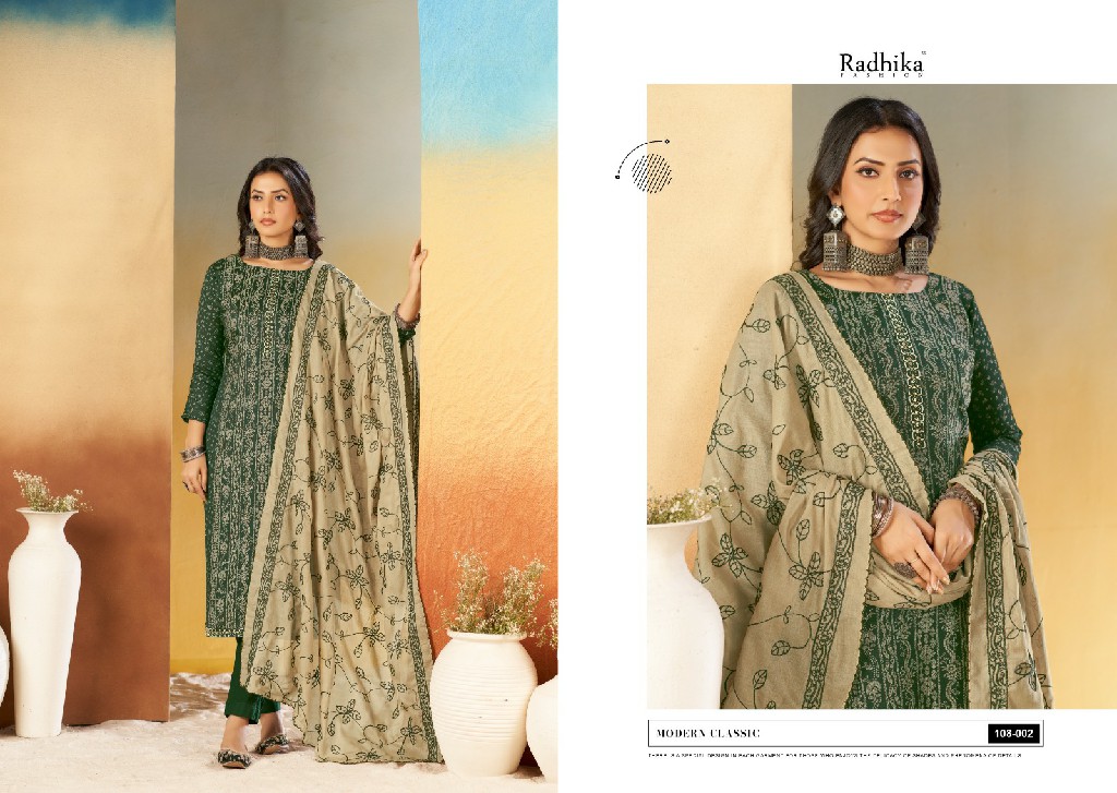 radhika azara black berry vol 16 unique print cotton ladies suits