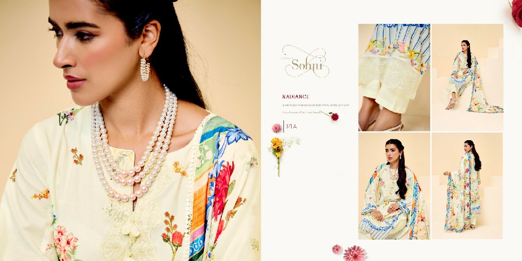 Kimora Sohni Summer Vol-10 Wholesale Pure Cotton Lawn With Work Salwar Suits